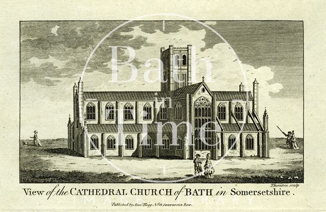 View of the Cathedral Church of Bath in Somersetshire 1786