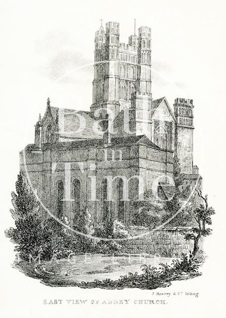 East View of Abbey Church, Bath 1823