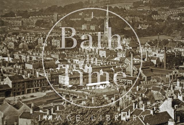 View from Beechen Cliff, Bath c.1930 - detail