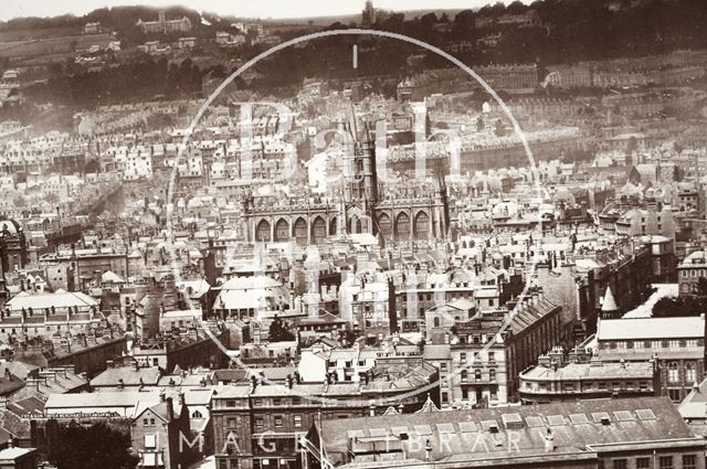 View of Bath from Beechen Cliff c.1874-1879 - detail