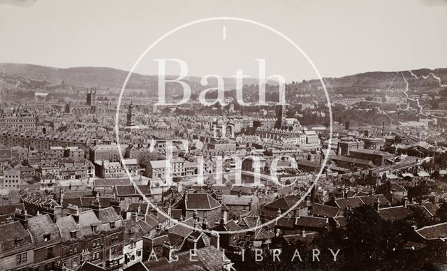 View of Bath from Beechen Cliff c.1871-1874