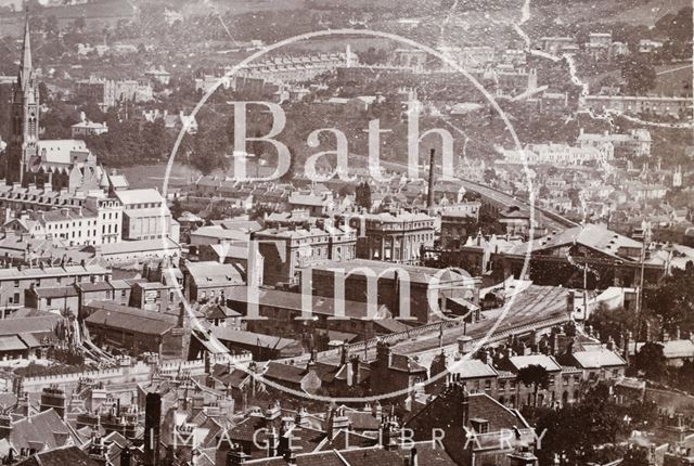 View of Bath from Beechen Cliff c.1871-1874 - detail