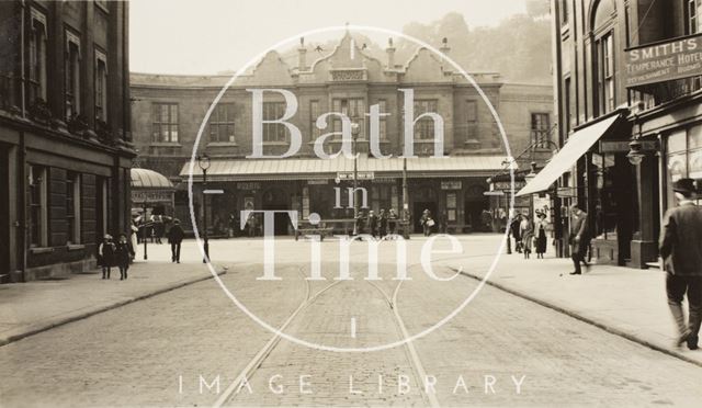 Bath Spa Station from Manvers Street c.1915