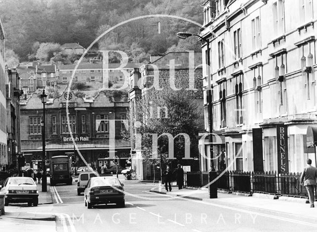 Bath Spa Station from Manvers Street 1991