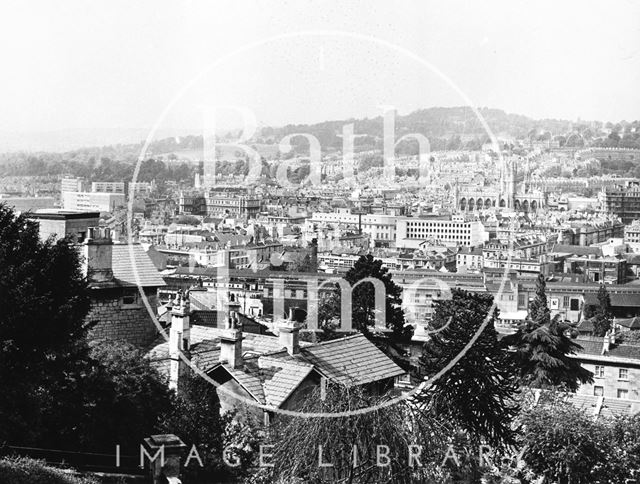 View of Bath from Lyncombe Hill 1971