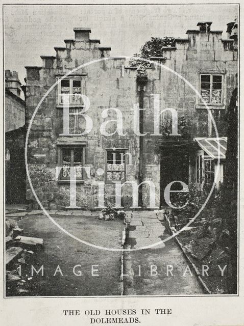 The old houses in Myrtle Place, Dolemeads, Widcombe, Bath c.1870-1910