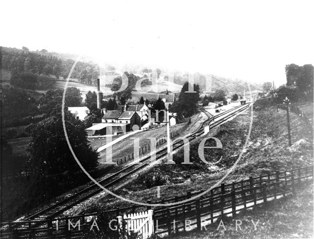 Freeman's Mill and the Camerton to Limpley Stoke railway line, Monkton Combe 1910