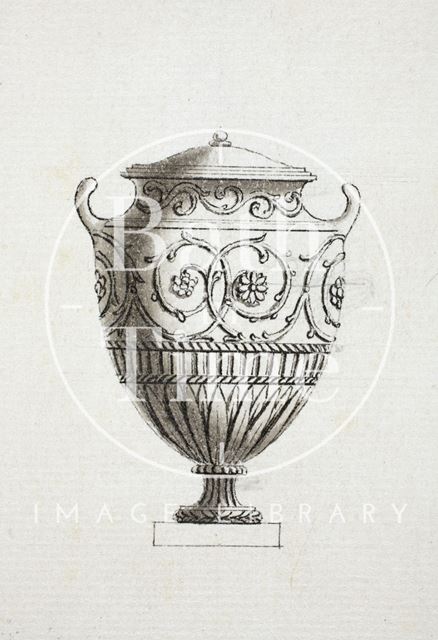 A Collection of Vases, Terms &c. by Thomas Parsons (1744-1818), Carver, Bath c.1790-1810 - detail