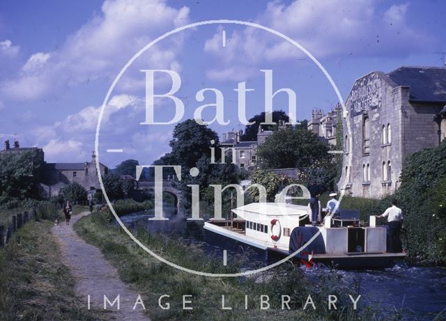 Passenger boat on the Kennet and Avon Canal, Bath c.1964