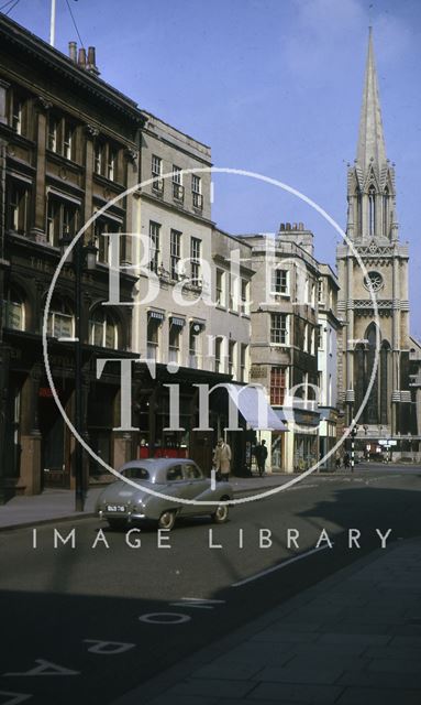 Cater, Stoffell & Fortt Ltd., The Stores, 25 to 27, High Street, St. Michael's Church and Northgate Street, Bath 1964