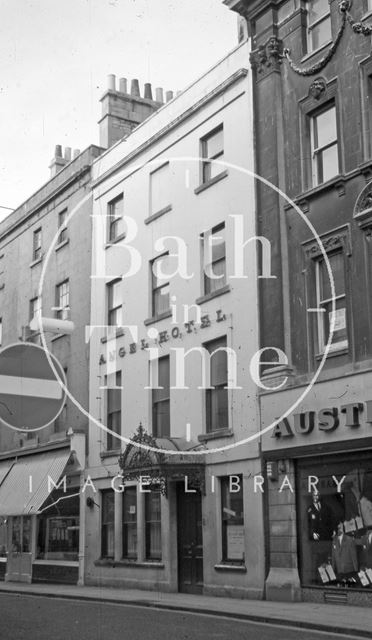 The Three Swans/The Angel Hotel, 38, Westgate Street, Bath 1966