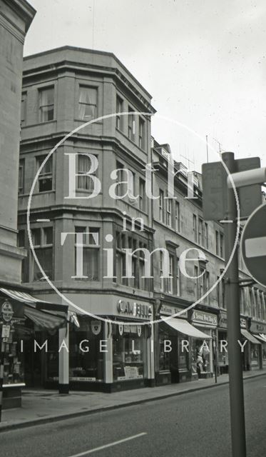 Campbell's furnishing store, 2, Cheap Street, Bath 1966