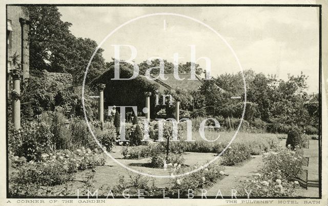 A corner of the Garden, Pulteney Hotel, Bath c.1937