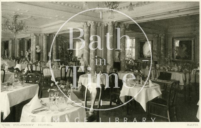 The Dining Room, the Pulteney Hotel, Bath c.1937