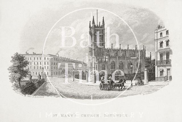 St. Mary's Church, Bathwick, Bath c.1837