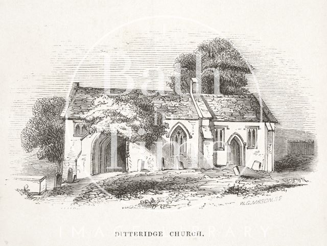 Ditteridge Church, Wiltshire 1848