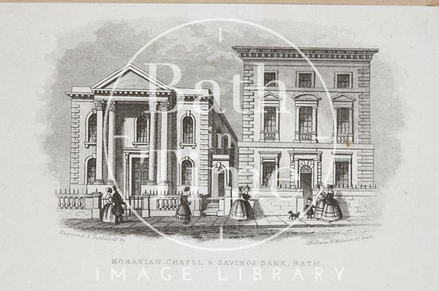 Moravian Chapel & Savings Bank, Charlotte Street, Bath c.1845