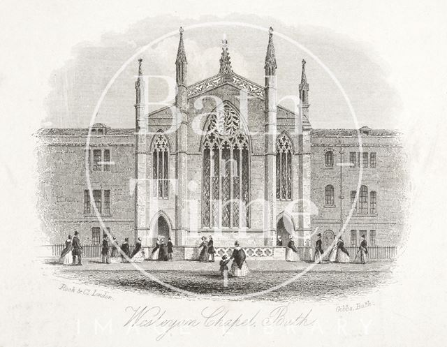 Wesleyan Chapel, New King Street, Bath c.1860