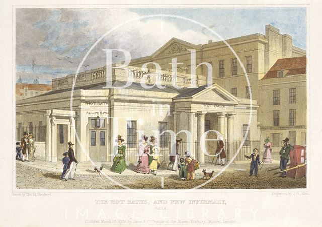 The Hot Baths and New Infirmary, Bath 1829