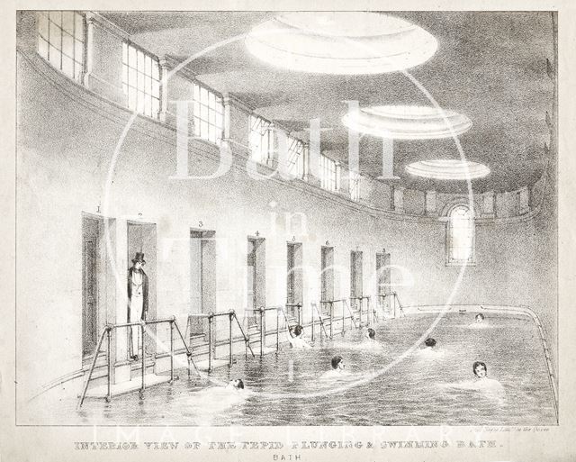 Interior view of the Tepid Plunging and Swimming Bath, Bath 1843