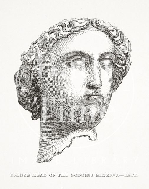 Bronze head of the Goddess Minerva c.1850