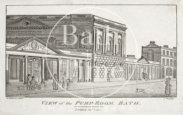 View of the Pump Room, Bath 1801