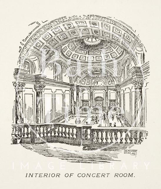 Interior of the Concert (Pump) Room, Bath 1897