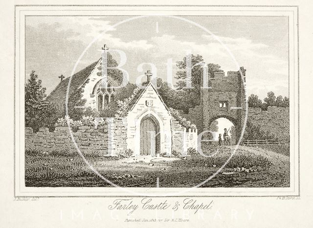 Farley (Farleigh) Castle and Chapel, Farleigh Hungerford, Somerset 1823