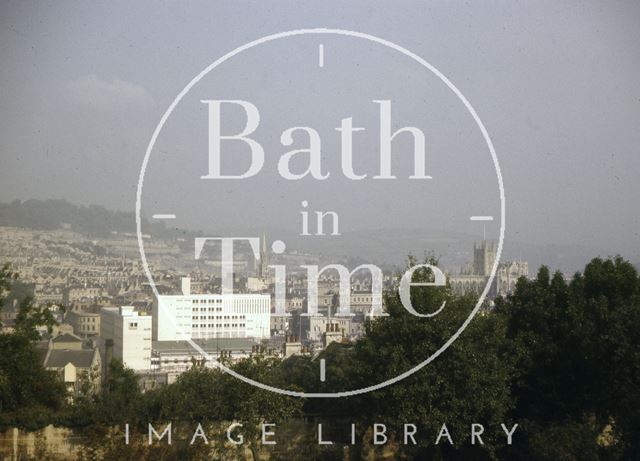 Bath from the cemetery of St. Mary Magdalen's Chapel, Holloway, Bath 1962