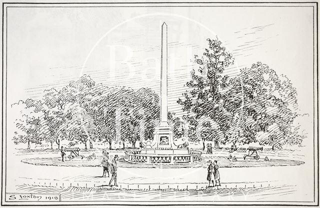 The Obelisk, Royal Victoria Park, Bath 1918