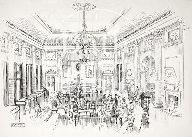 Interior of the Pump Room, Bath c.1890-1920