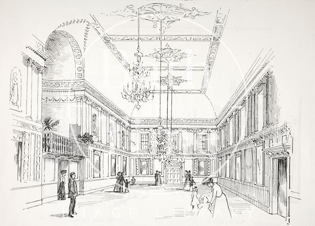 Interior of the Assembly Rooms, Bath c.1890-1920