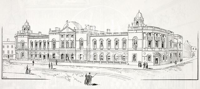 Bath Municipal Buildings, the Guildhall, High Street, Bath c.1900-1920