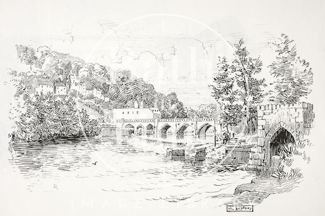 Bathampton Toll Bridge and Batheaston Mill c.1910