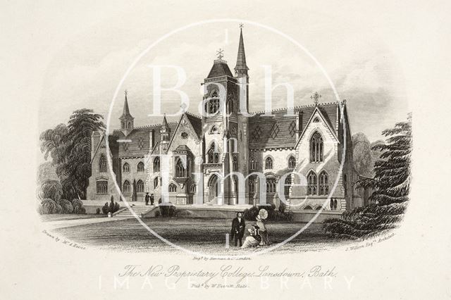 The New Proprietary College, Lansdown, Bath c.1858