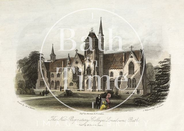 The New Proprietary College, Lansdown, Bath c.1858