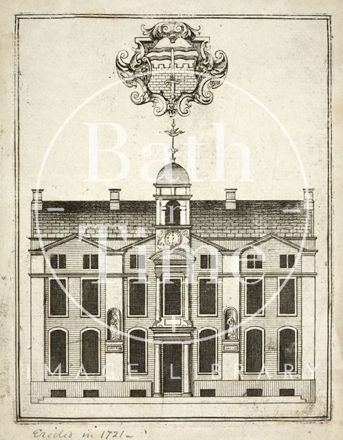 The original Blue Coat Charity School, Sawclose, Bath c.1780