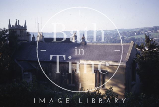 St. Mary Magdalen's Chapel and Judas Tree, Holloway, Bath 1963