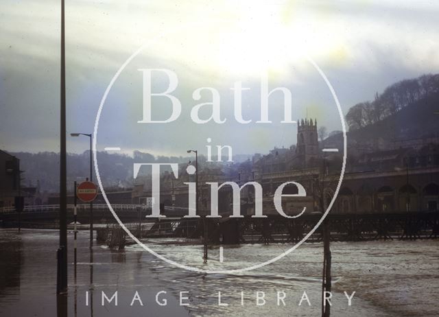 Floods, Broad Quay, Bath 1963