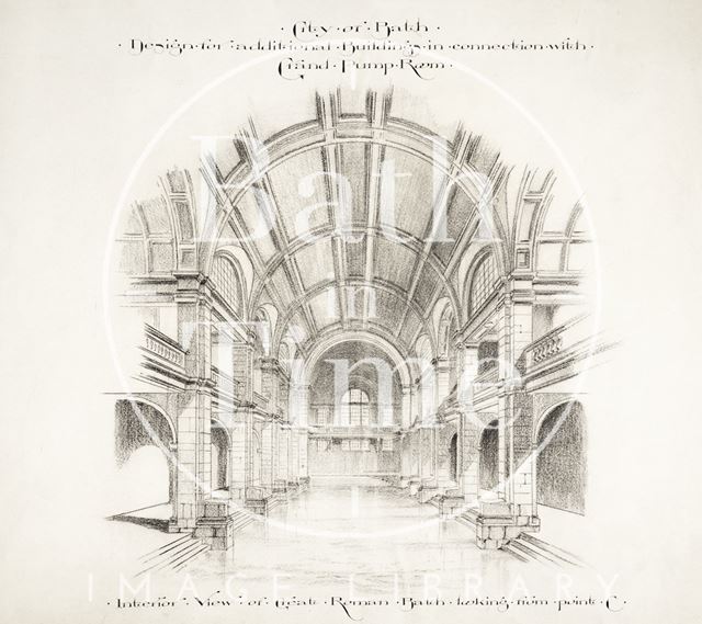 Design for additional buildings in connection with Grand Pump Room, Bath c.1894