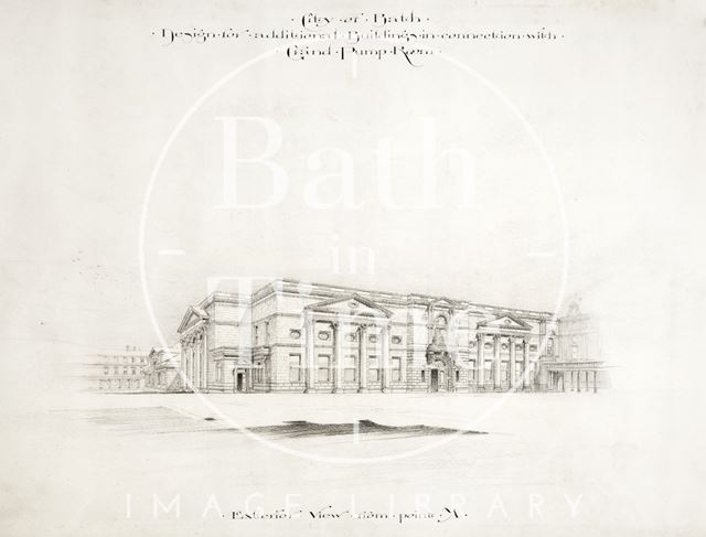 Design for additional buildings in connection with Grand Pump Room, Bath c.1894