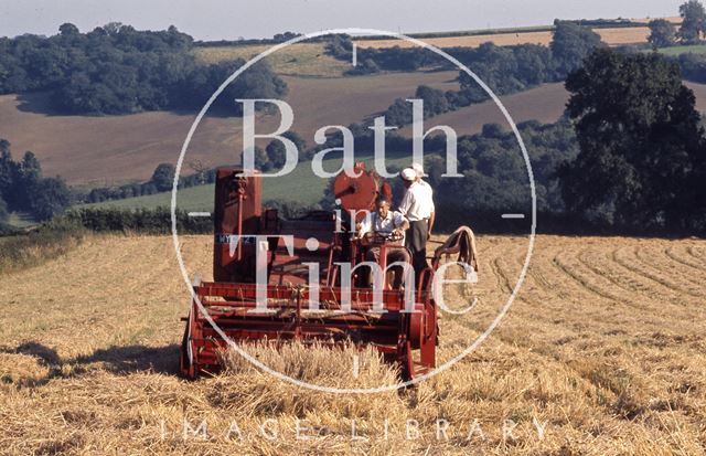 Harvesting in the Midford Valley c.1965