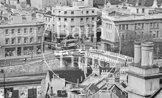 The Old Bridge, Churchill House and Southgate Street, Bath c.1966