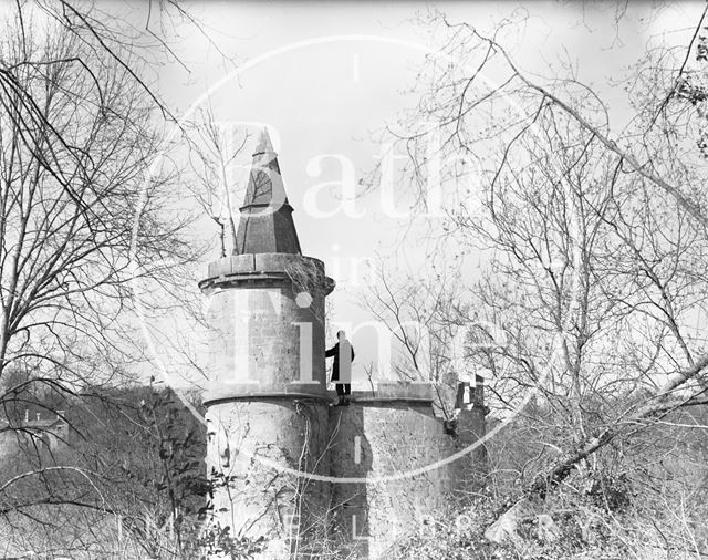 The folly in the private grounds of Midford Castle c.1965