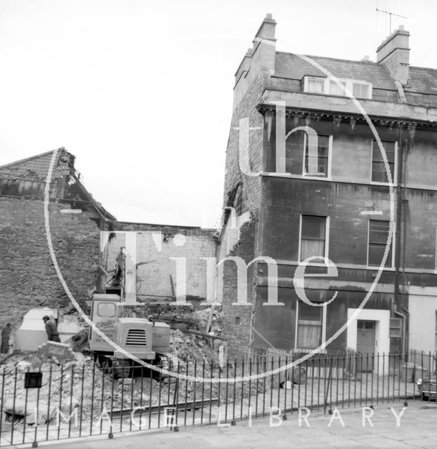 Portland Place, Bath during demolition c.1972