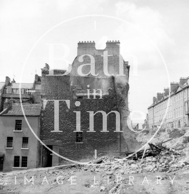 27 & 28, Ballance Street, Bath during demolition c.1972