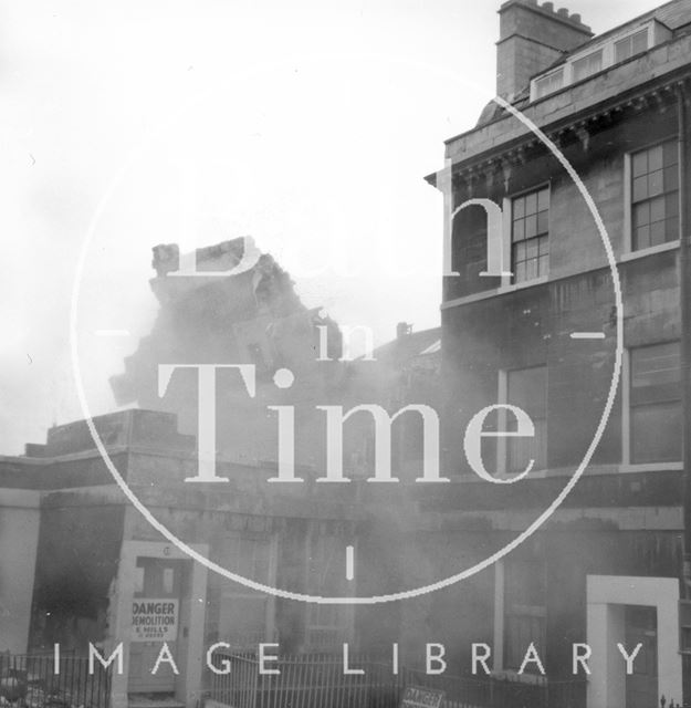 Portland Place, Bath during demolition c.1972