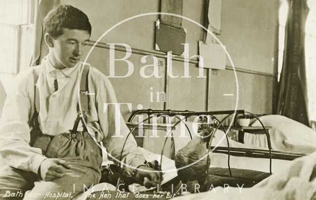 The hen that does her bit, Bath War Hospital c.1916