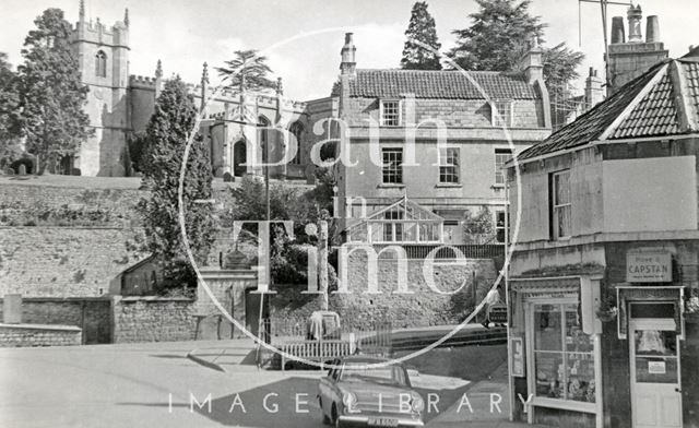 High Street and church, Weston, Bath c.1965