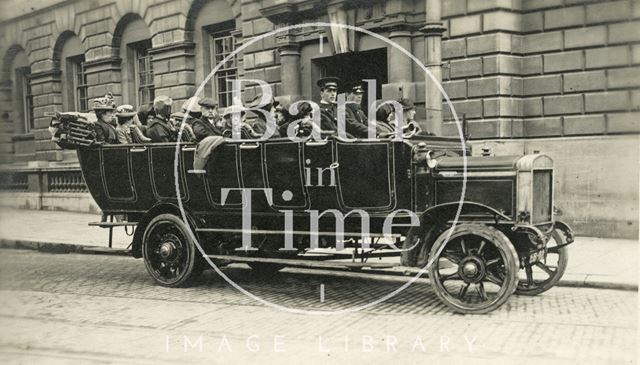 Charabanc, High Street, Bath c.1920